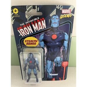 Marvel Legends 3.75-inch Retro Stealth Suit Iron Man Action Figure Toy